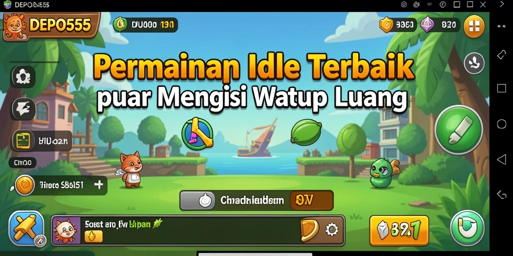 Tampilan gameplay DEPO555 yang menarik dan seru dalam mode Idle.
