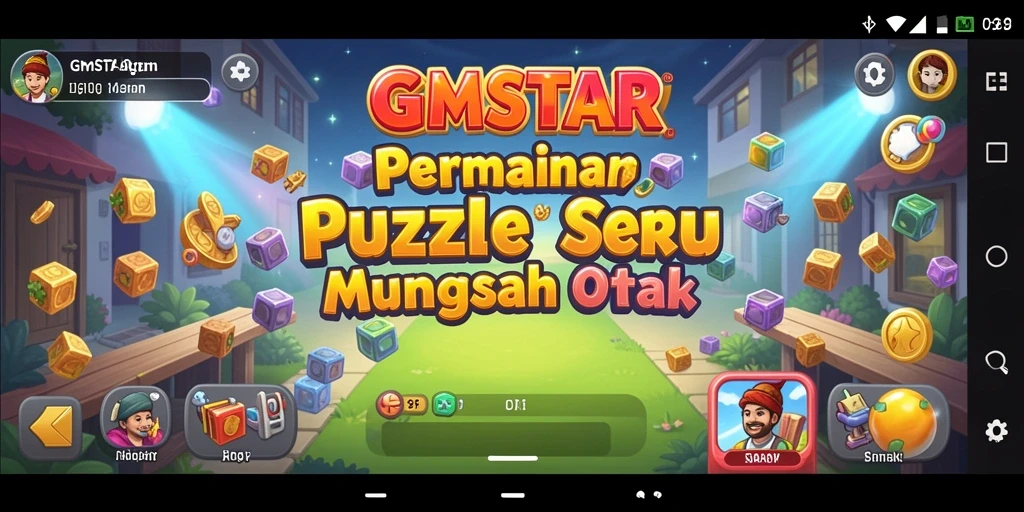 Tampilan gameplay seru dari GMSTAR yang menantang pemain dengan Puzzle kreatif.