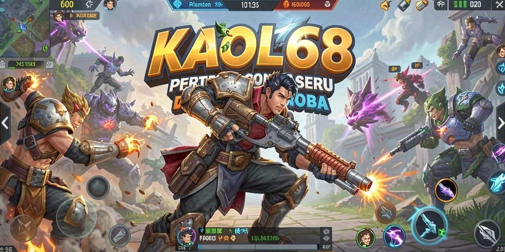 Screenshot gameplay KAOL68 menampilkan aksi pertarungan yang mendebarkan.
