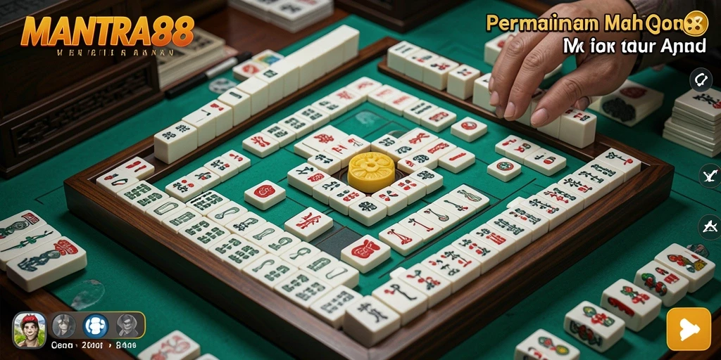 Gameplay seru Mahjong di MANTRA88 dengan grafis menarik.