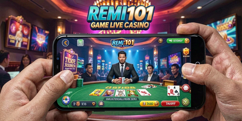 Screenshot gameplay Live Casino yang menarik dari REMI101.