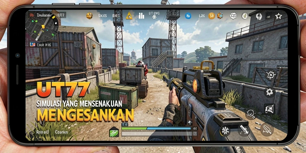 Tampilan gameplay mendalam dari UT77 yang menggugah imajinasi.