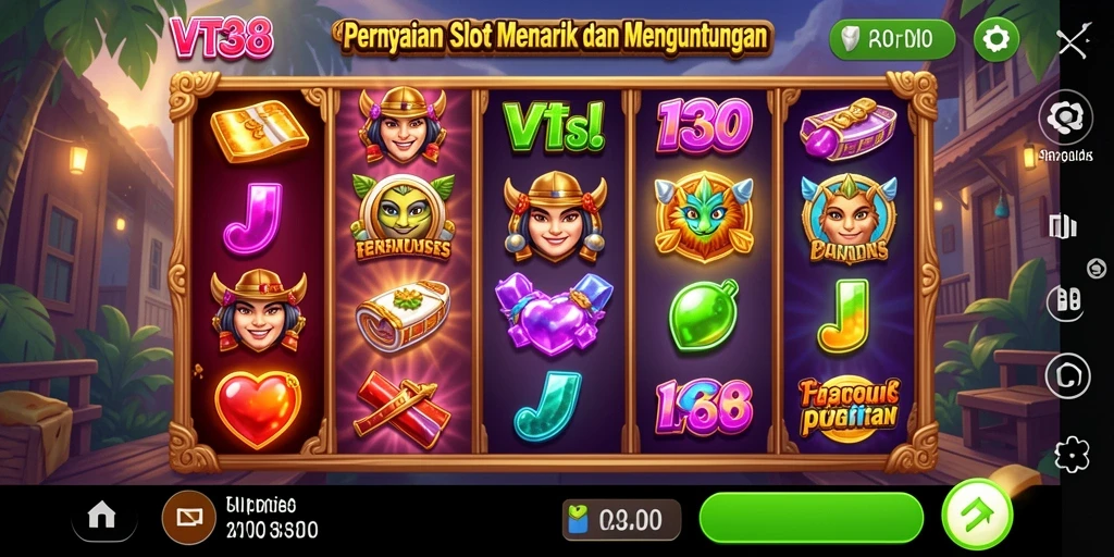 Tampilan permainan Slot menyenangkan di VT38 dengan grafis yang canggih.